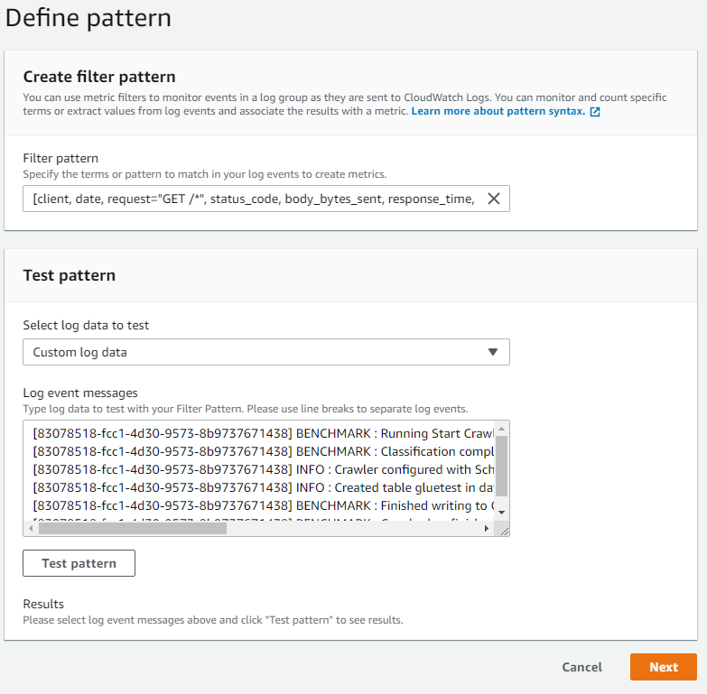 Create Metric in CloudWatch